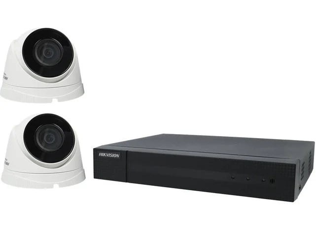 2xHikvision IP-Camera HWI-T221H + 1x4-poorts NVR PoE Recorder HWN-4104MH-4P