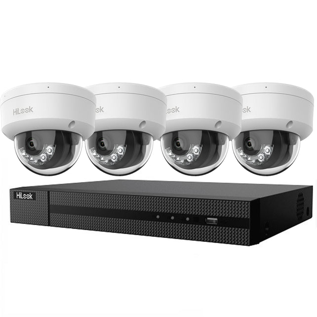 Beveiligingscamera set - camera recorder-kit 4 Megapixel minidome 1-4 camera