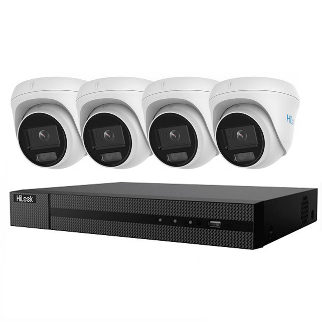 Beveiligingscamera set - camera recorder-kit 4 Megapixel turret 1-4 camera