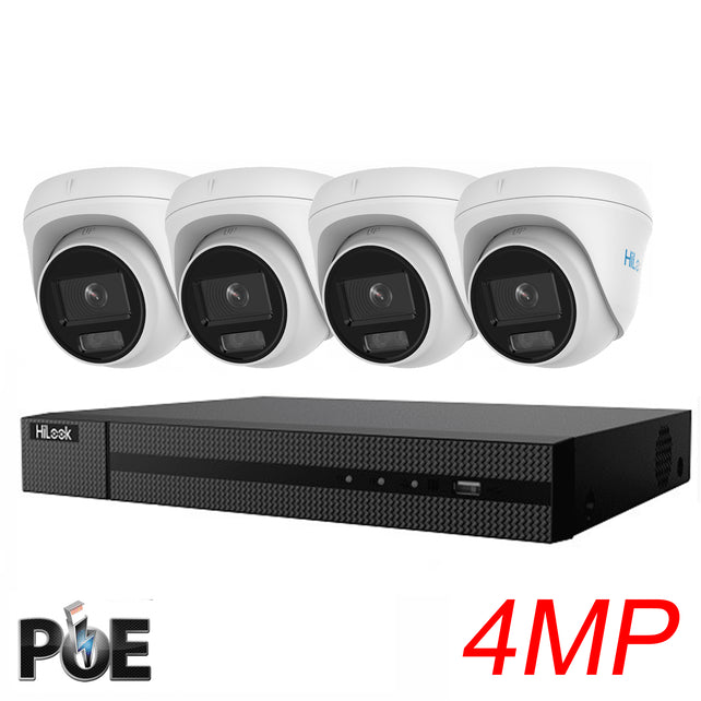 Beveiligingscamera set - camera recorder-kit 4 Megapixel turret 1-4 camera