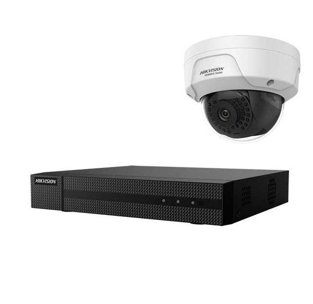 Hikvision 4 kanaals beveiligingscameraset HOME-series met FULL HD minidome camera(s)